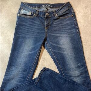 Coogi Womens Straight Leg Mid Rise Jeans Sz 7/8